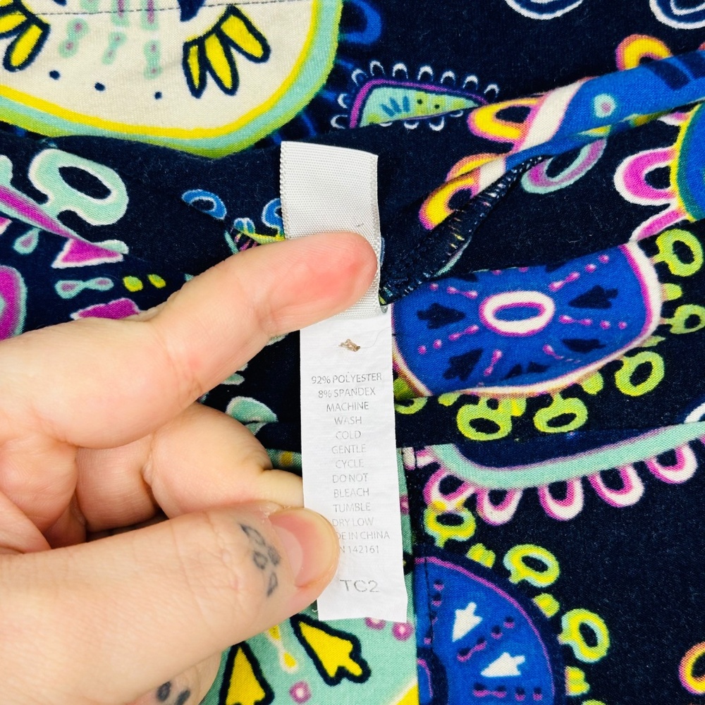 Lularoe Patchwork Geometric Multicolored High Ris… - image 8